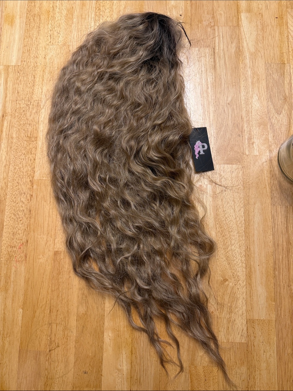 Long Wavy Light Brown Women’s Wig with Natural Highlights - Unbranded